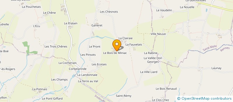 localisation de l'entreprise MONSIEUR BERNARD ALIX à MINIAC-SOUS-BECHEREL