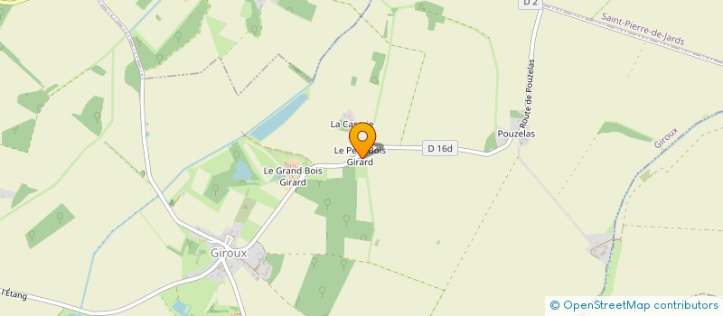 localisation de l'entreprise MONSIEUR BERNARD ALLARD à GIROUX