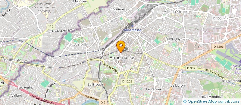 localisation de l'entreprise MONSIEUR BERNARD AMOUDRUZ  ANNEMASSE