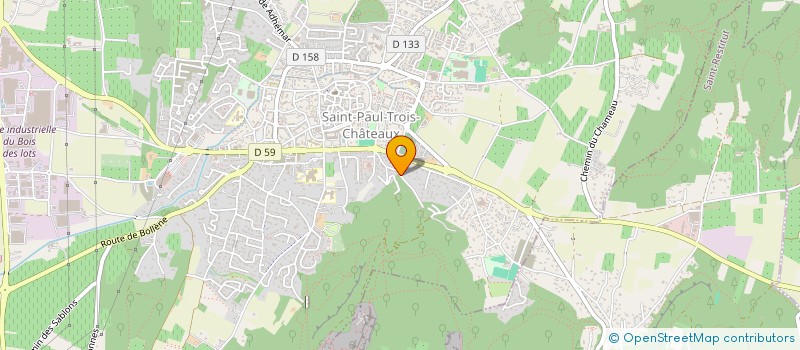 localisation de l'entreprise MONSIEUR BERNARD ANDRE  SAINT-PAUL-TROIS-CHATEAUX