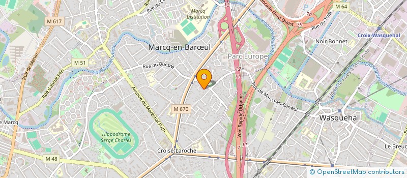 localisation de l'entreprise MONSIEUR BERNARD ANGEL à MARCQ-EN-BARŒUL