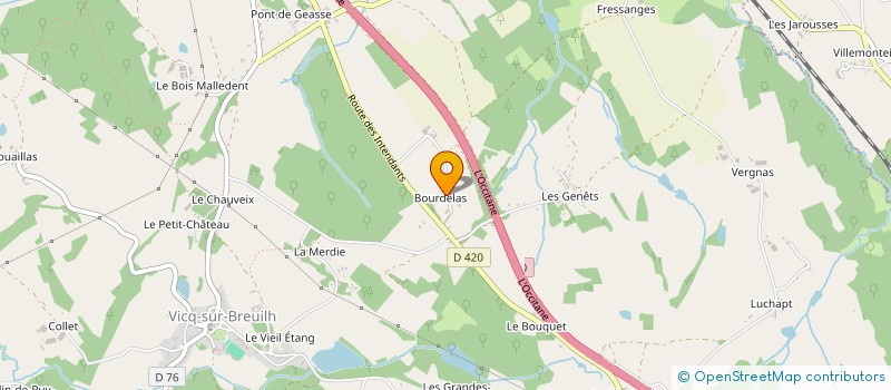 localisation de l'entreprise MONSIEUR BERNARD ANTOINE à VICQ-SUR-BREUILH