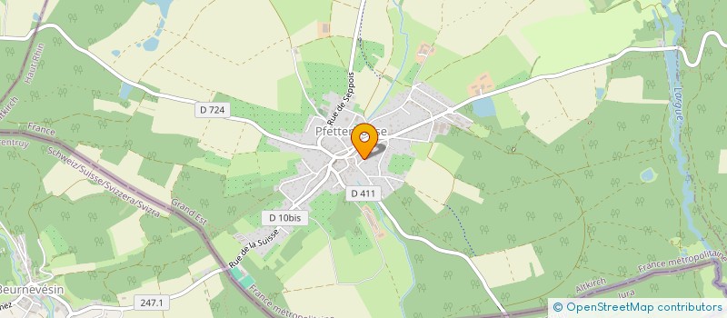 localisation de l'entreprise MONSIEUR BERNARD ANTONY  VIEUX-FERRETTE