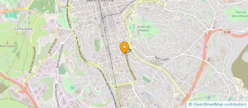 localisation de l'entreprise MONSIEUR BERNARD ARAMIAN  SAINT-ETIENNE