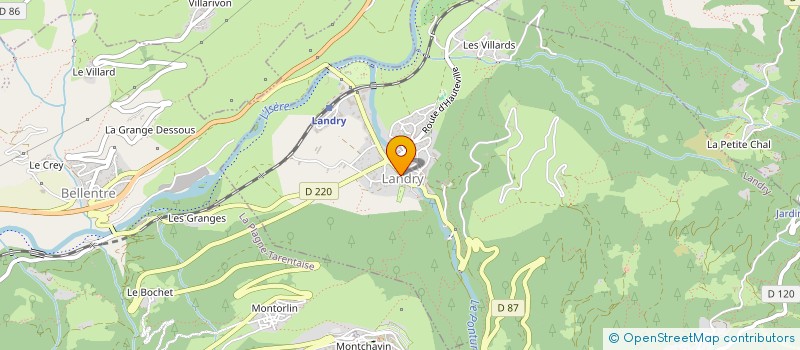 localisation de l'entreprise MONSIEUR BERNARD ARNAUD  PEISEY-NANCROIX