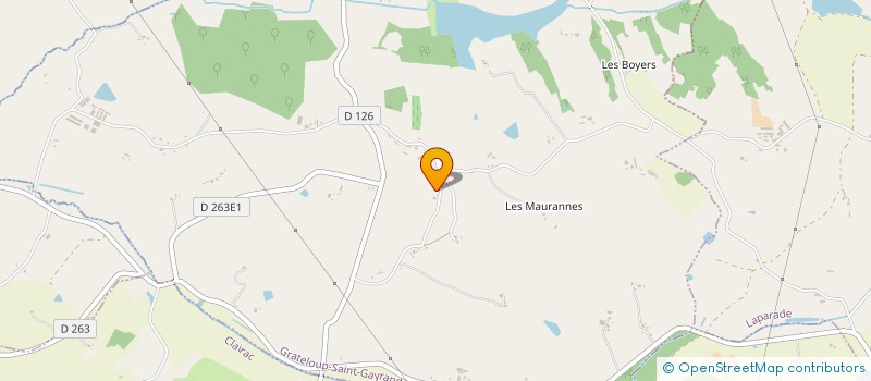 localisation de l'entreprise MONSIEUR BERNARD ASTEGNO  GRATELOUP-SAINT-GAYRAND