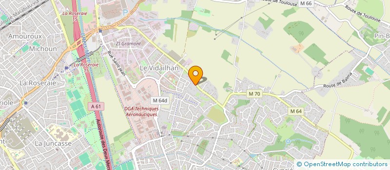 localisation de l'entreprise MONSIEUR BERNARD AUBINEAU  BALMA