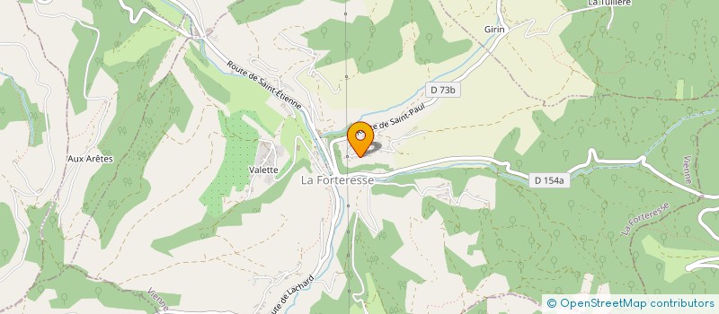 localisation de l'entreprise MONSIEUR BERNARD AUBLIN  LA FORTERESSE