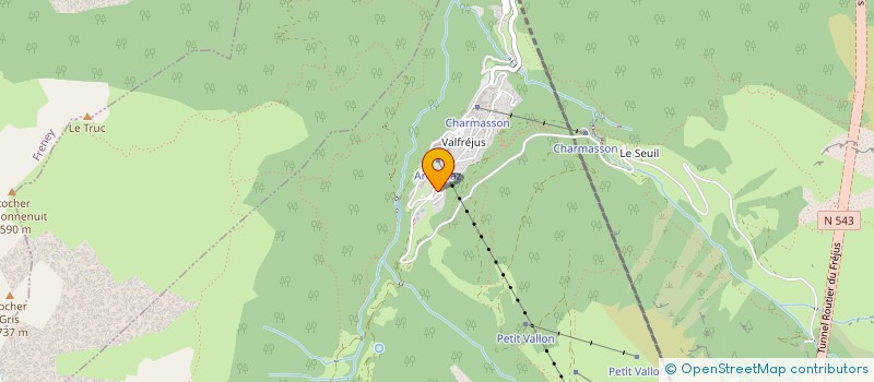 localisation de l'entreprise MONSIEUR BERNARD AUBRIOT  MODANE