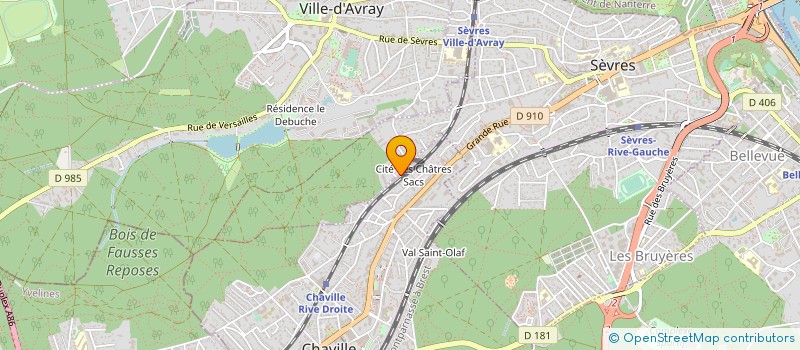 localisation de l'entreprise MONSIEUR BERNARD AUCLAIR à SEVRES