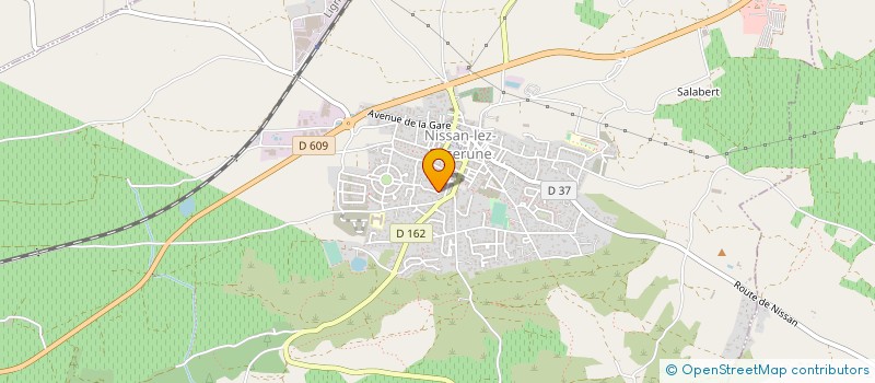 localisation de l'entreprise MONSIEUR BERNARD AUDOUY  NISSAN-LEZ-ENSERUNE