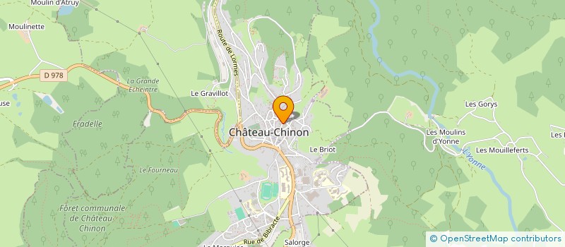 localisation de l'entreprise MONSIEUR BERNARD AUFFRAY à CHATEAU-CHINON (VILLE)