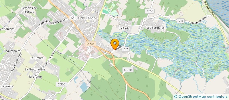 localisation de l'entreprise MONSIEUR BERNARD AUGE  DOLUS-D'OLERON