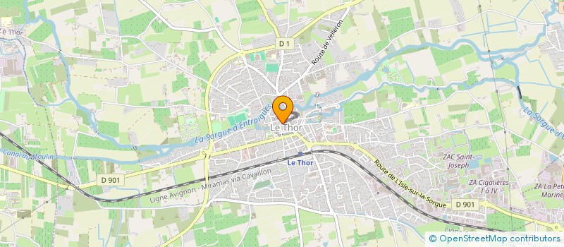 localisation de l'entreprise MONSIEUR BERNARD AUGIER  LE THOR