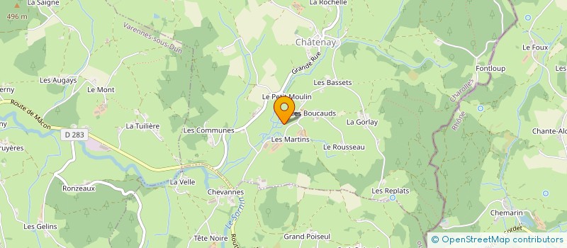 localisation de l'entreprise MONSIEUR BERNARD AUGOYARD  SAINT-RACHO