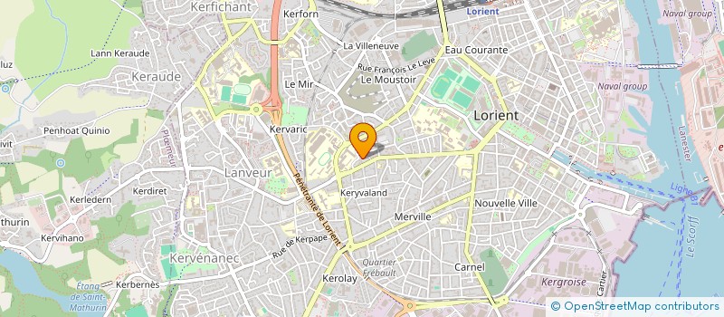 localisation de l'entreprise MONSIEUR BERNARD AUNIER  LORIENT