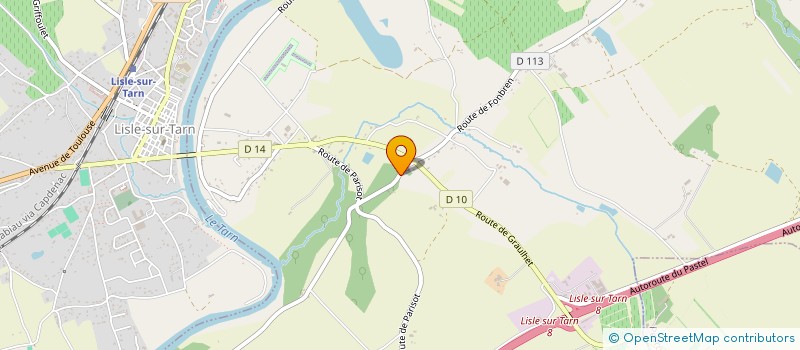 localisation de l'entreprise MONSIEUR BERNARD AUQUE  GAILLAC