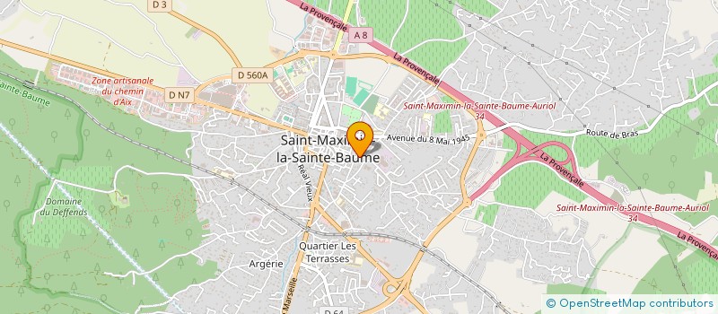 localisation de l'entreprise MONSIEUR BERNARD AURIC à SAINT-MAXIMIN-LA-SAINTE-BAUME