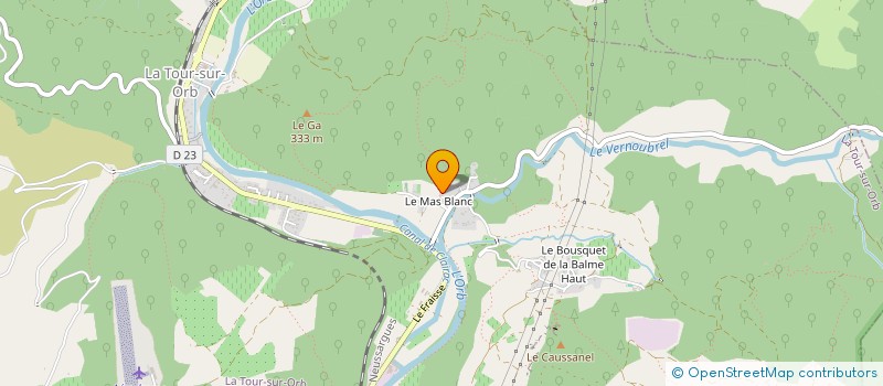 localisation de l'entreprise MONSIEUR BERNARD AZEMA à LA TOUR-SUR-ORB