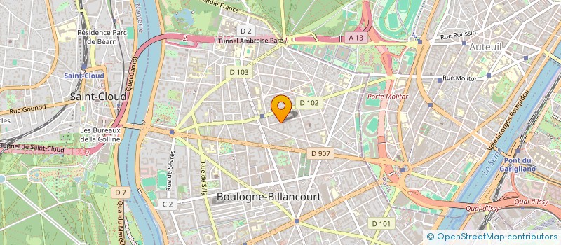 localisation de l'entreprise MONSIEUR BERNARD AZEMA DE CASTET LABOULBENE à BOULOGNE-BILLANCOURT