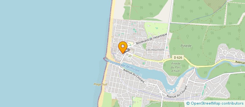 localisation de l'entreprise MONSIEUR BERNARD AZEMAR  MIMIZAN