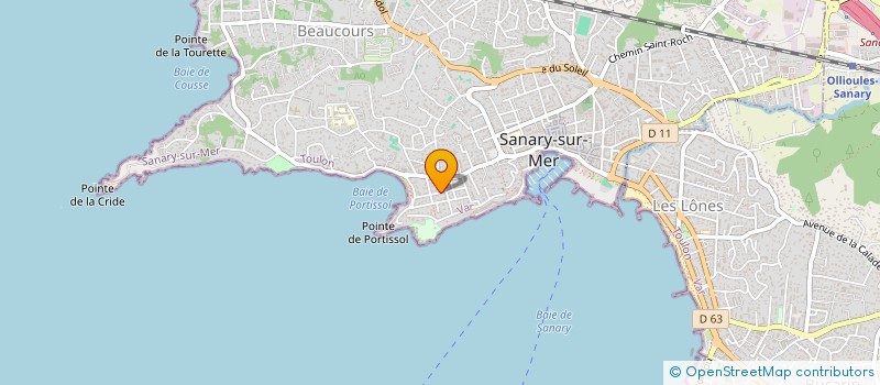 localisation de l'entreprise MONSIEUR BERNARD AZIZA à SANARY-SUR-MER