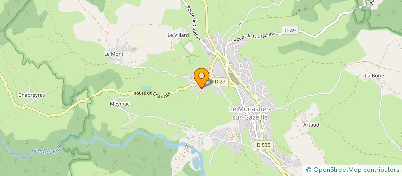 localisation de l'entreprise MONSIEUR BERNARD BACOT à LE MONASTIER-SUR-GAZEILLE