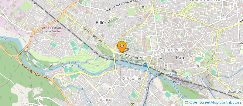 localisation de l'entreprise MONSIEUR BERNARD BADUEL à PAU