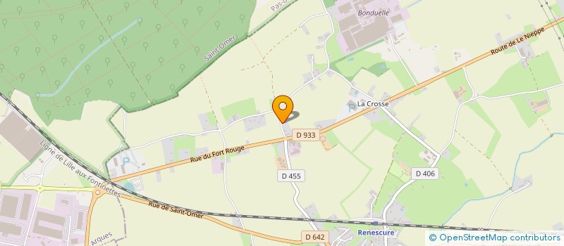 localisation de l'entreprise MONSIEUR BERNARD BAEY  BLARINGHEM