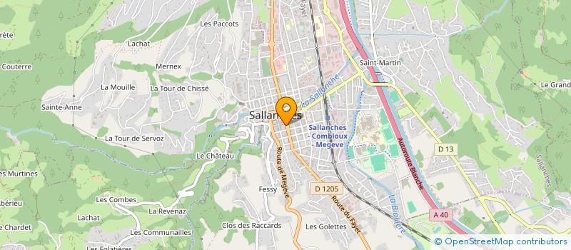 localisation de l'entreprise MONSIEUR BERNARD BAHRIA  SALLANCHES