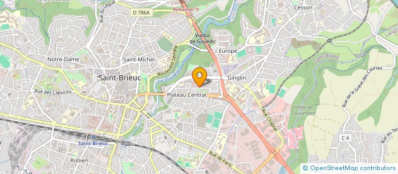 localisation de l'entreprise MONSIEUR BERNARD BAILLY à SAINT-BRIEUC