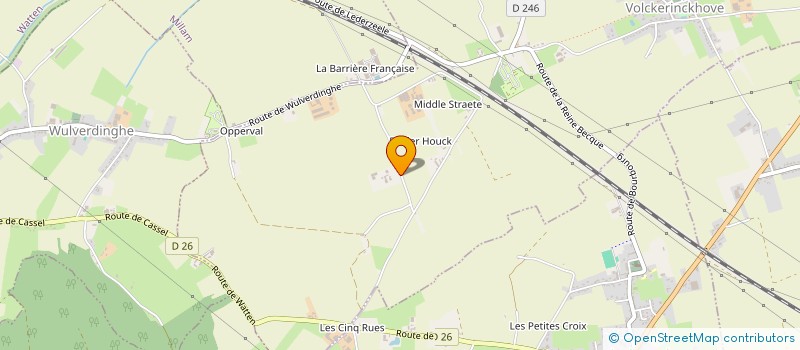 localisation de l'entreprise MONSIEUR BERNARD BAJEUX à VOLCKERINCKHOVE
