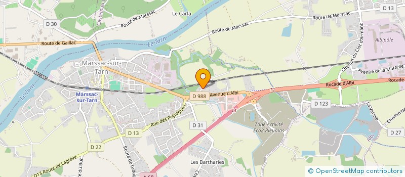 localisation de l'entreprise MONSIEUR BERNARD BALAZARD  MARSSAC-SUR-TARN