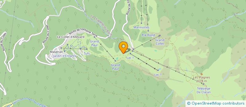 localisation de l'entreprise MONSIEUR BERNARD BALESIO  ALLEVARD