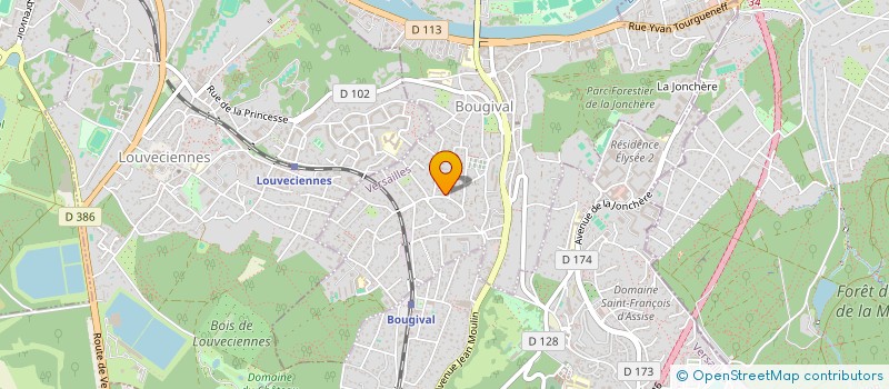 localisation de l'entreprise MONSIEUR BERNARD BALKOU à BOUGIVAL