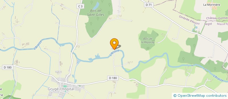 localisation de l'entreprise MONSIEUR BERNARD BALLE à OMBREE D'ANJOU