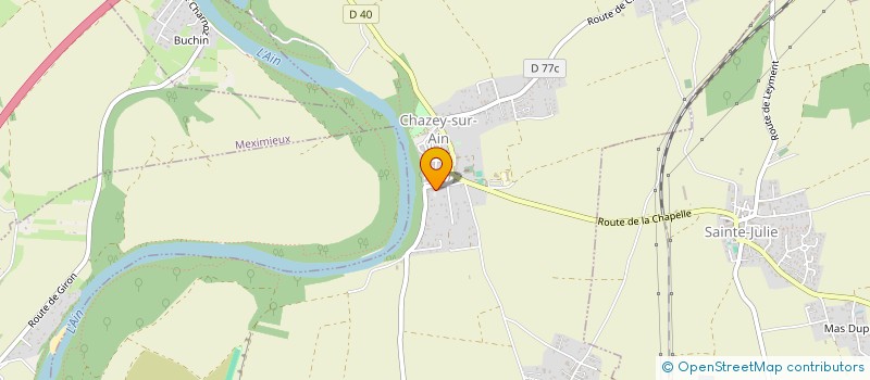 localisation de l'entreprise MONSIEUR BERNARD BALLIN à CHAZEY-SUR-AIN