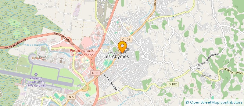 localisation de l'entreprise MONSIEUR BERNARD BAPTISTE à LES ABYMES