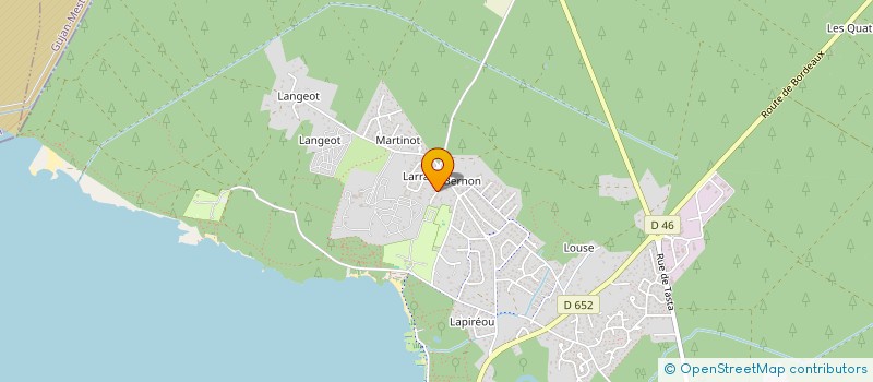 localisation de l'entreprise MONSIEUR BERNARD BARATON  SANGUINET