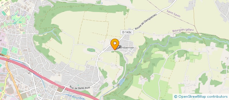 localisation de l'entreprise MONSIEUR BERNARD BARBET  BOURGOIN-JALLIEU