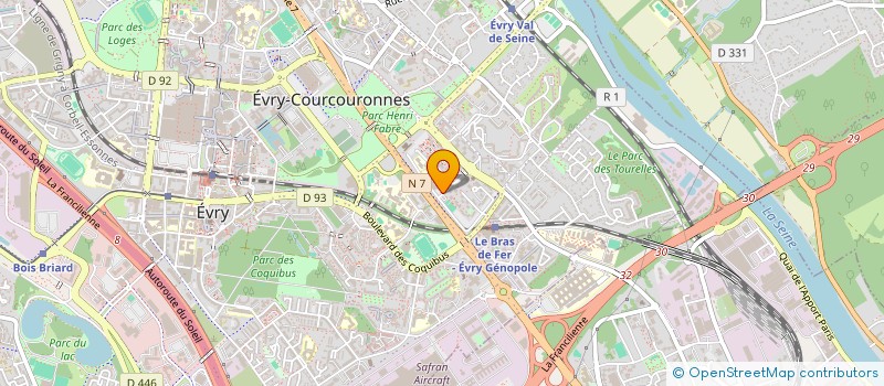 localisation de l'entreprise MONSIEUR BERNARD BARDI  EVRY-COURCOURONNES