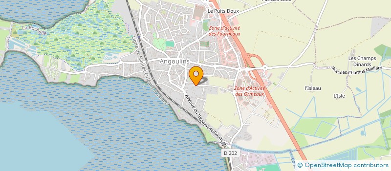 localisation de l'entreprise MONSIEUR BERNARD BARICAULT  ANGOULINS