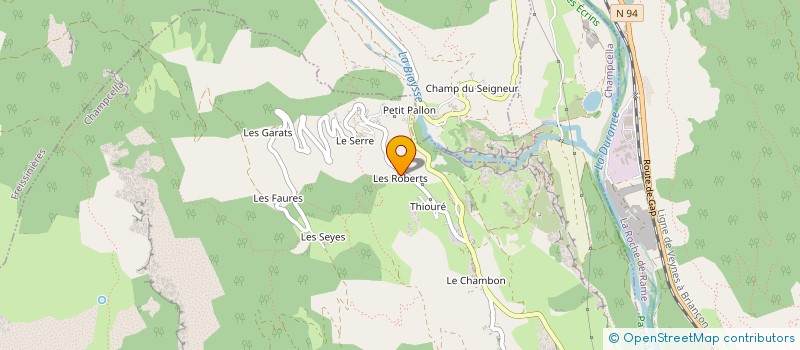 localisation de l'entreprise MONSIEUR BERNARD BARIDON à FREISSINIERES