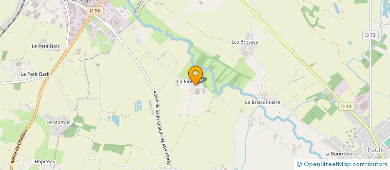 localisation de l'entreprise MONSIEUR BERNARD BARIL  PAULX