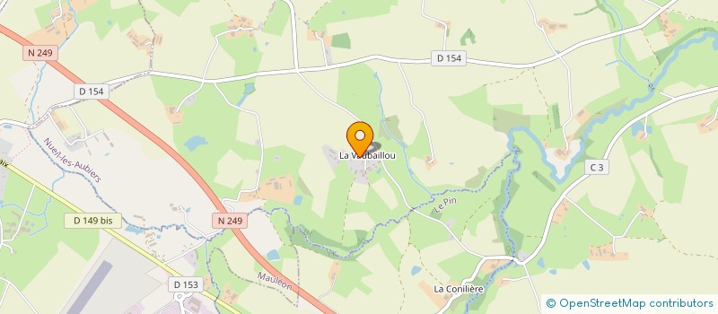 localisation de l'entreprise MONSIEUR BERNARD BARON  NUEIL-LES-AUBIERS