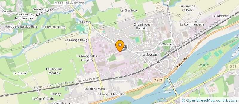 localisation de l'entreprise MONSIEUR BERNARD BARON à NAZELLES-NEGRON