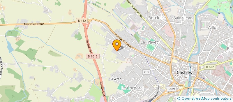 localisation de l'entreprise MONSIEUR BERNARD BARRAU  CASTRES