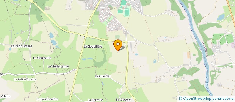 localisation de l'entreprise MONSIEUR BERNARD BARREAU à L'HUISSERIE