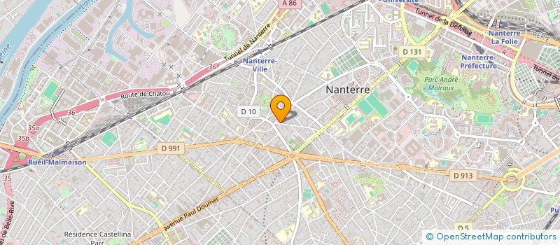 localisation de l'entreprise MONSIEUR BERNARD BARRERE à NANTERRE