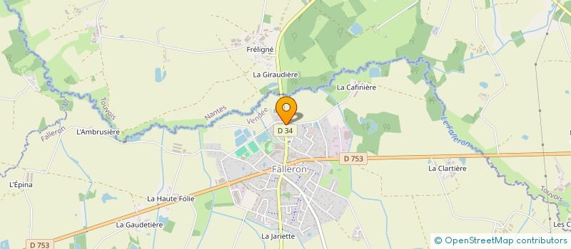 localisation de l'entreprise MONSIEUR BERNARD BARRETEAU  FALLERON